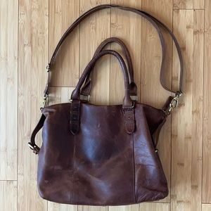 Handmade genuine leather shoulder bag